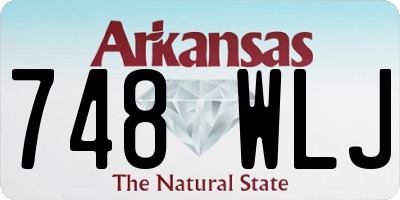 AR license plate 748WLJ