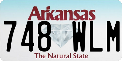 AR license plate 748WLM
