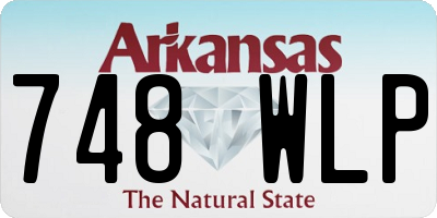AR license plate 748WLP