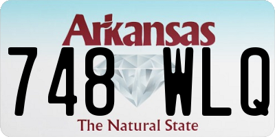 AR license plate 748WLQ