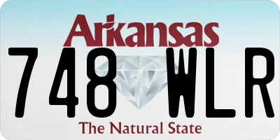 AR license plate 748WLR