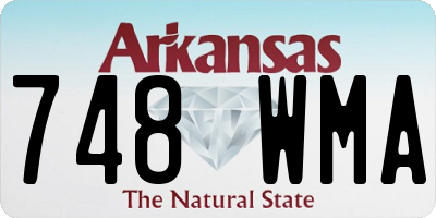 AR license plate 748WMA