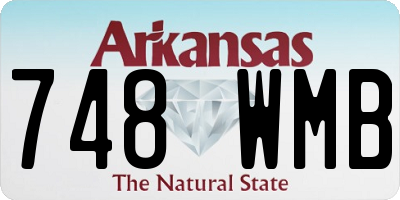 AR license plate 748WMB
