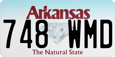 AR license plate 748WMD
