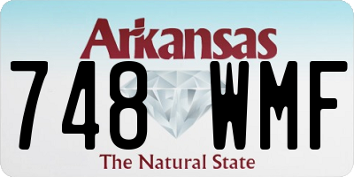 AR license plate 748WMF