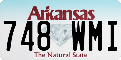 AR license plate 748WMI