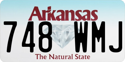 AR license plate 748WMJ