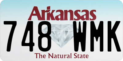 AR license plate 748WMK