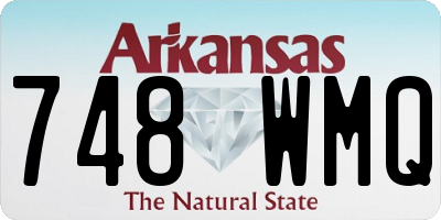 AR license plate 748WMQ