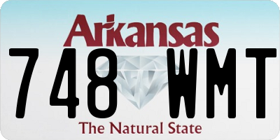 AR license plate 748WMT