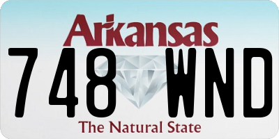 AR license plate 748WND
