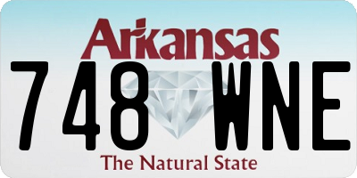 AR license plate 748WNE