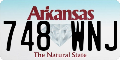 AR license plate 748WNJ