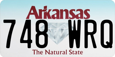 AR license plate 748WRQ