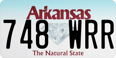 AR license plate 748WRR