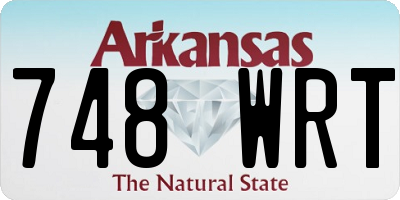 AR license plate 748WRT