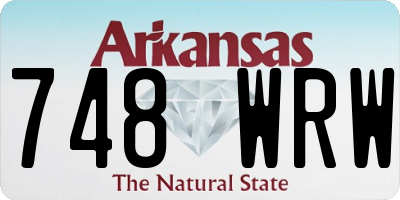 AR license plate 748WRW