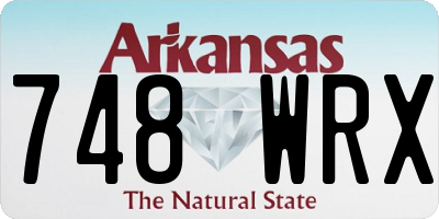 AR license plate 748WRX