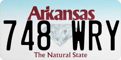 AR license plate 748WRY