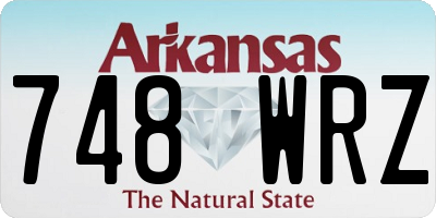 AR license plate 748WRZ