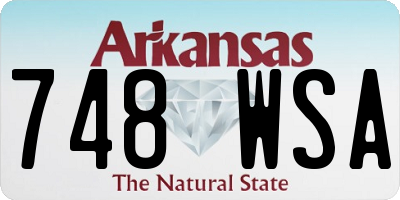 AR license plate 748WSA