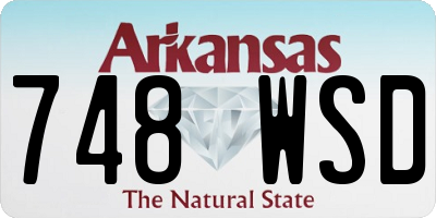 AR license plate 748WSD