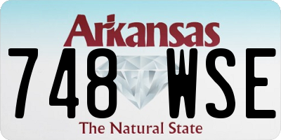 AR license plate 748WSE