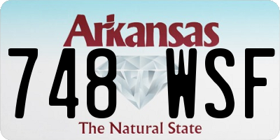 AR license plate 748WSF