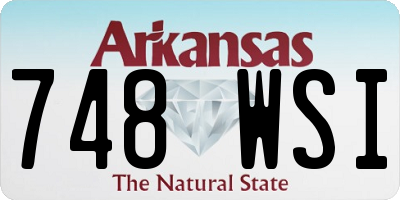 AR license plate 748WSI