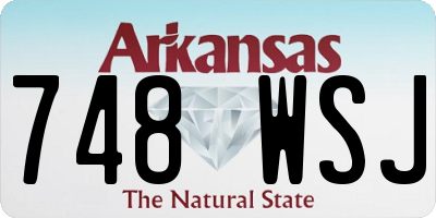AR license plate 748WSJ