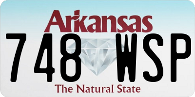 AR license plate 748WSP