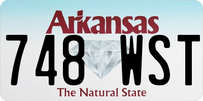 AR license plate 748WST