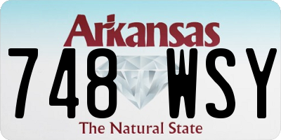 AR license plate 748WSY