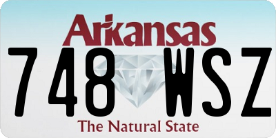 AR license plate 748WSZ