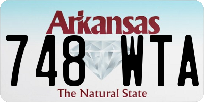 AR license plate 748WTA