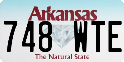 AR license plate 748WTE
