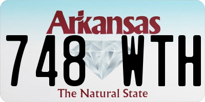 AR license plate 748WTH