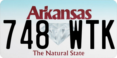 AR license plate 748WTK