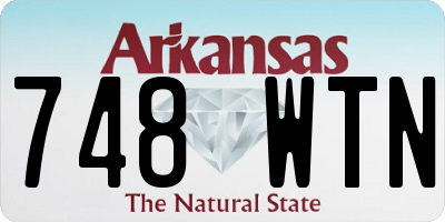 AR license plate 748WTN