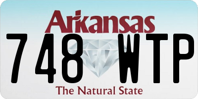 AR license plate 748WTP