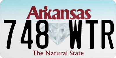 AR license plate 748WTR