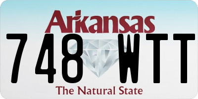 AR license plate 748WTT