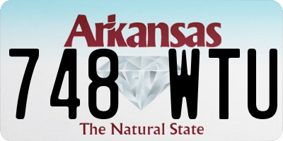 AR license plate 748WTU