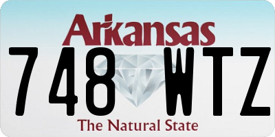 AR license plate 748WTZ