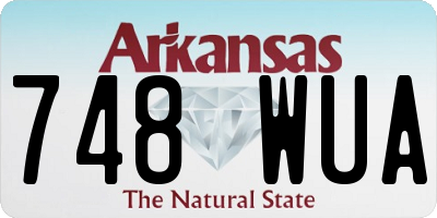 AR license plate 748WUA