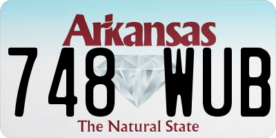 AR license plate 748WUB