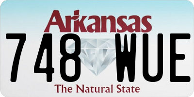 AR license plate 748WUE