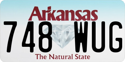 AR license plate 748WUG