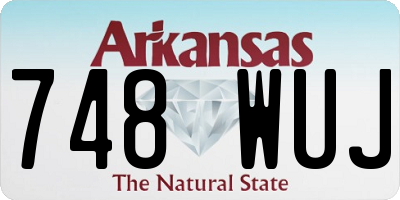 AR license plate 748WUJ