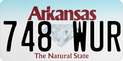 AR license plate 748WUR